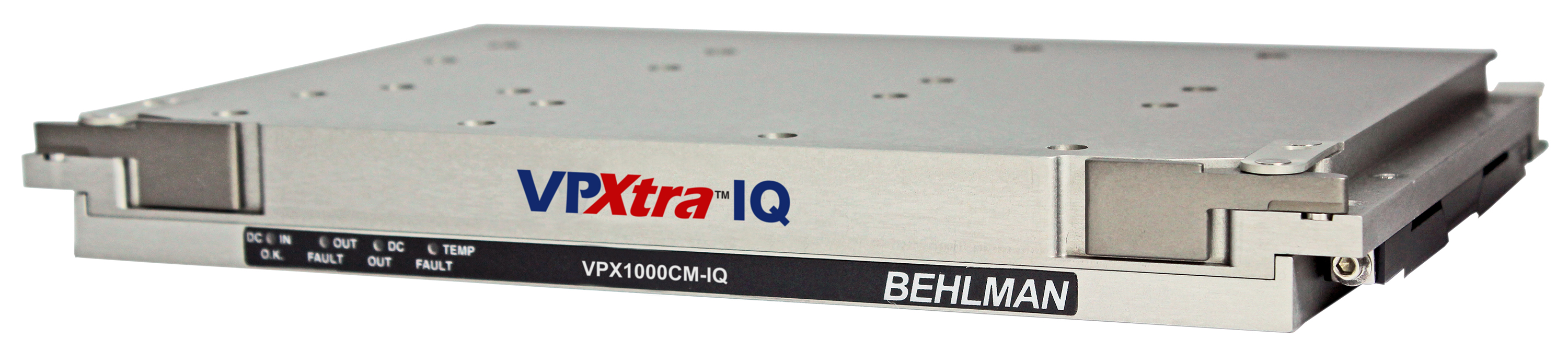 The Behlman VPXtra™ 1000CM-IQ is a 6U, Open VPX, VITA 62, DC-to-DC, 700 W power supply with five outputs. It provides  unprecedented levesl of intelligence for communication, measurement, and control.