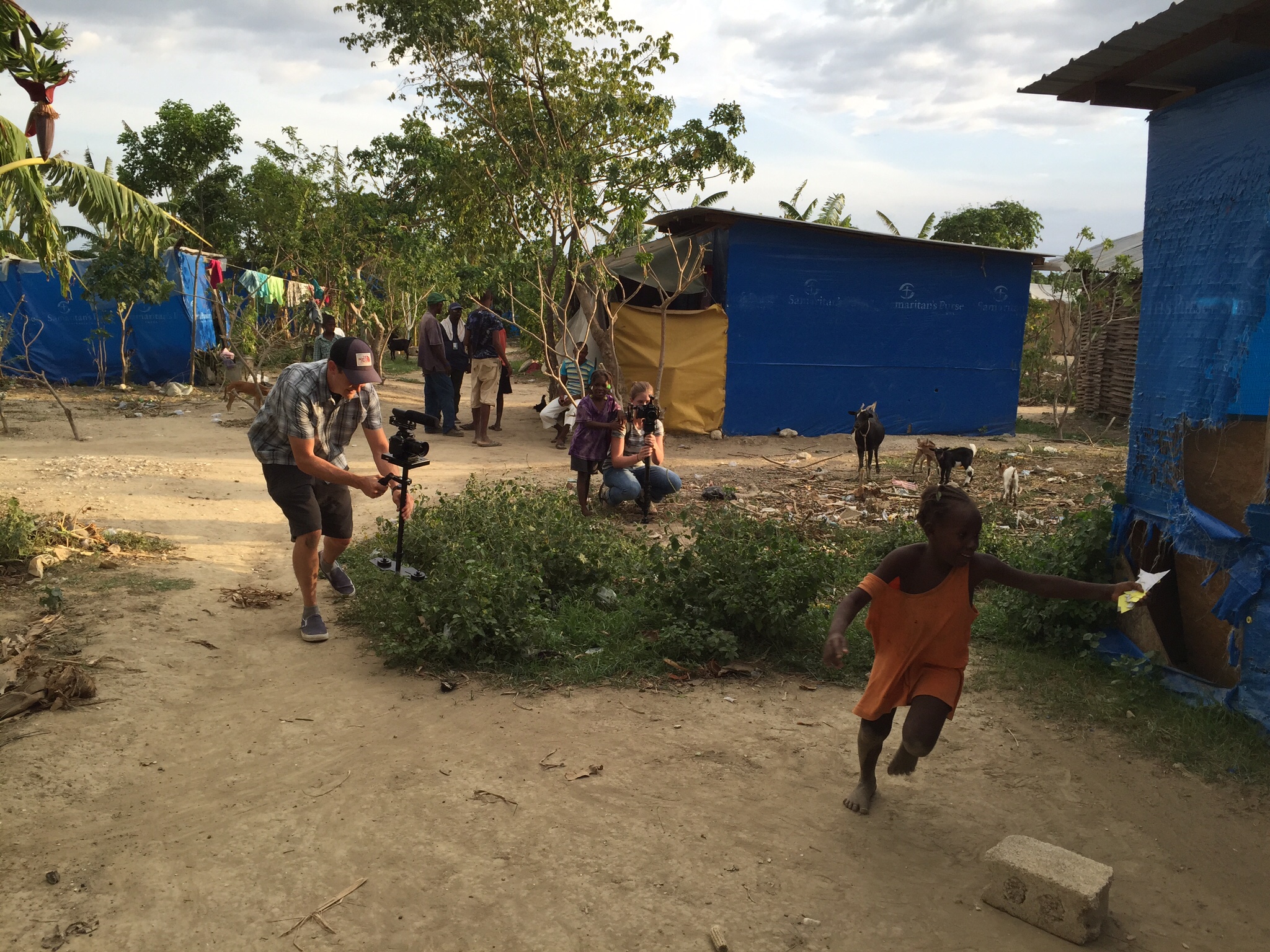 Filming in Haiti Image