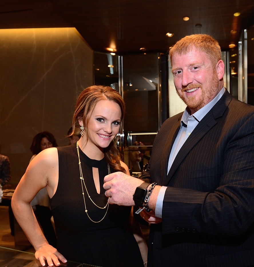 Steve Shanton, Amanda Baker at Holiday Shopping Event to benefit The ALS Association Greater Philadelphia Chapter (Photo by Lisa Lake/Getty Images for David Yurman)