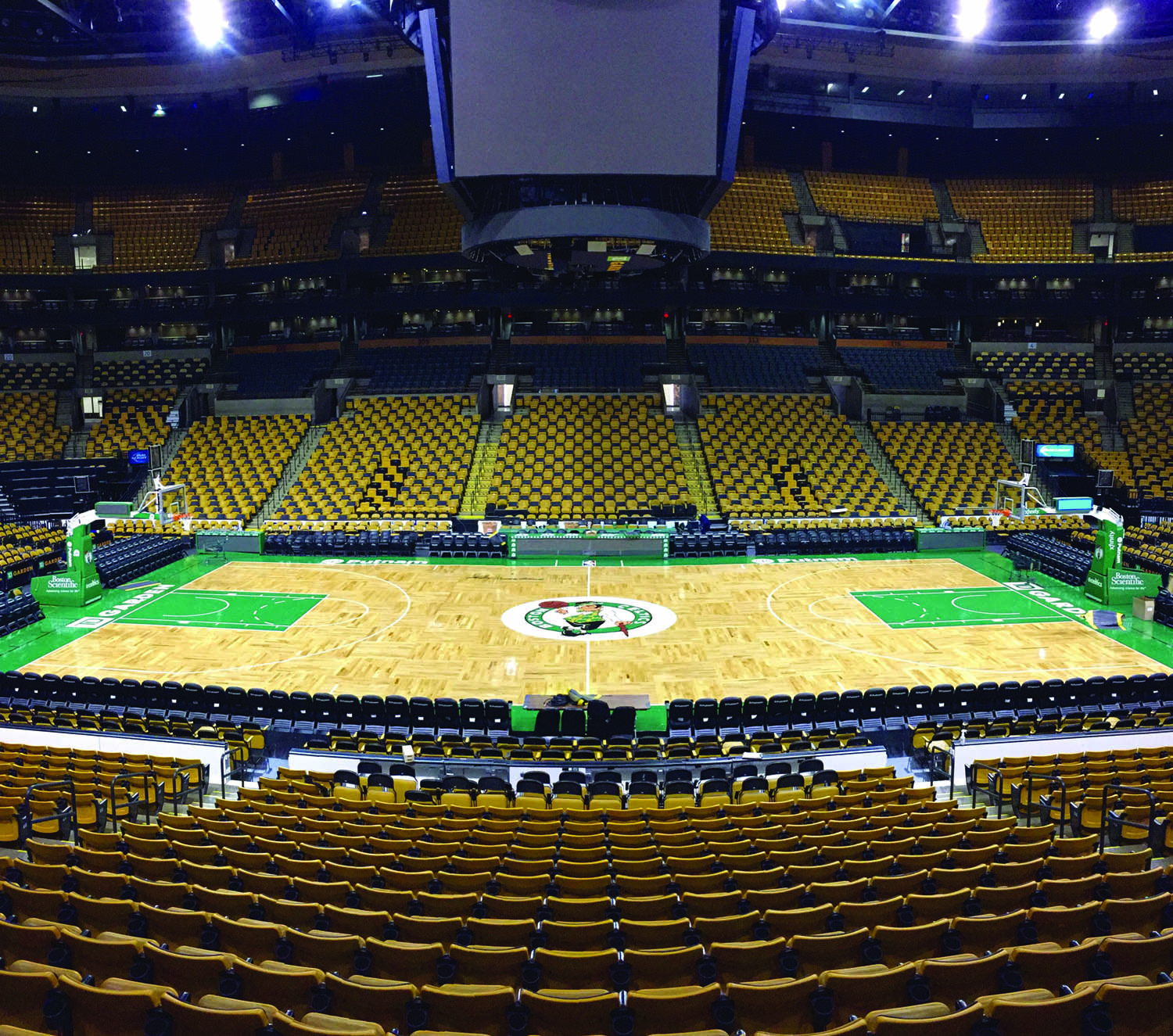 New Boston Celtics court from Connor Sports