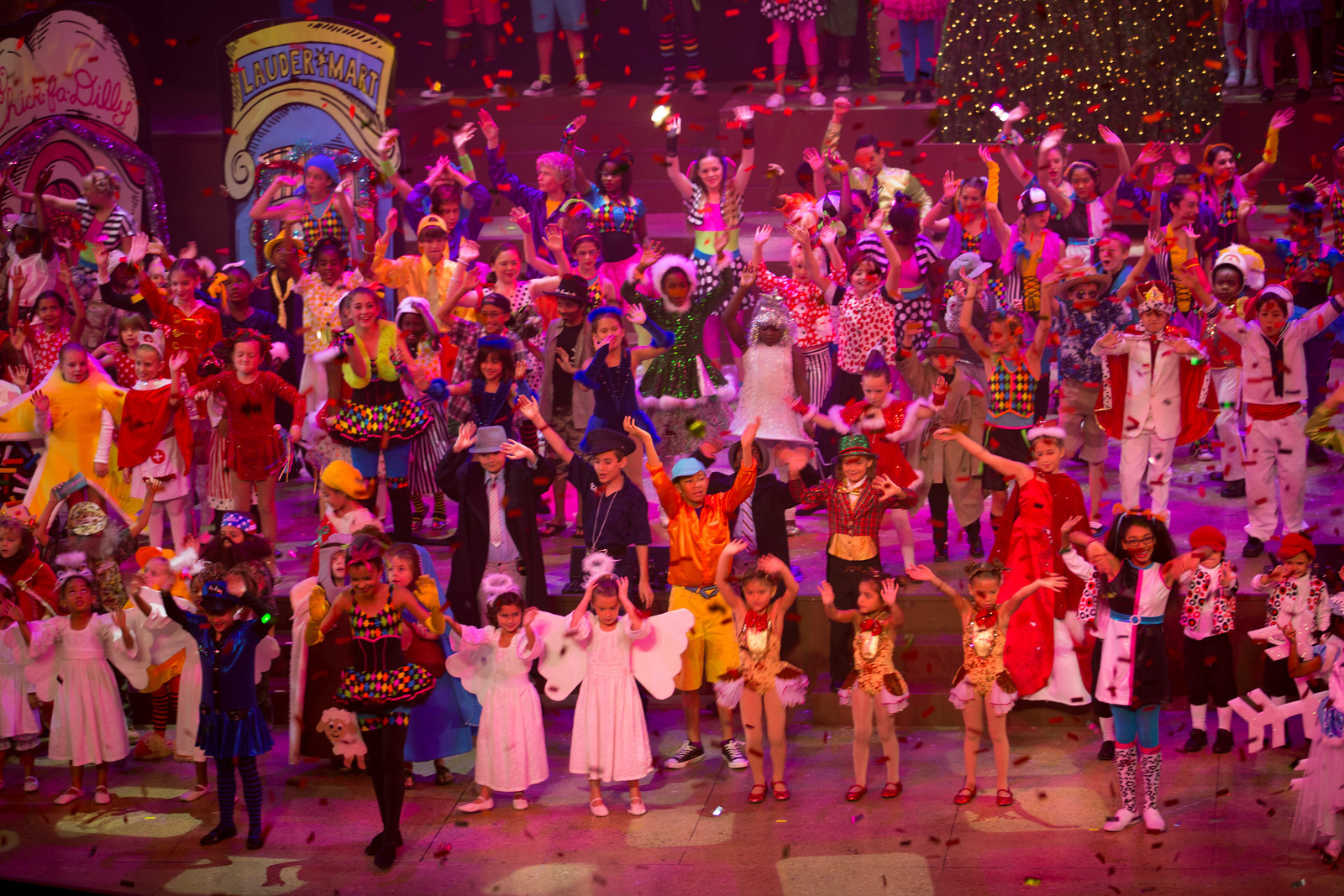The cast features over 100 very talented children.