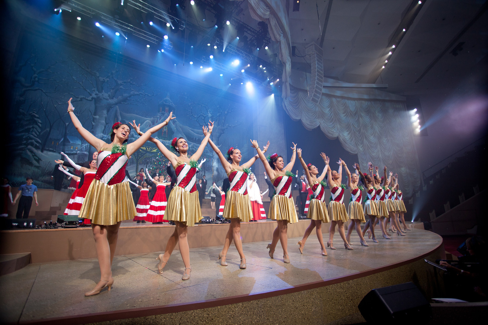 The Candy Cane Girls add a lot of flavor to the nightly performances.
