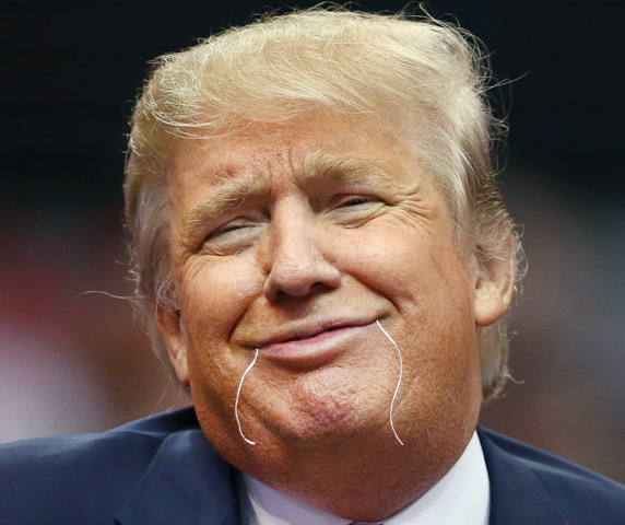 Donald Trump with Dental Floss