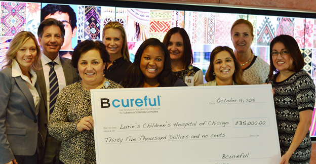Bcureful® donates $35,000 to fund the TSC Center at Ann & Robert H. Lurie Children’s Hospital of Chicago.