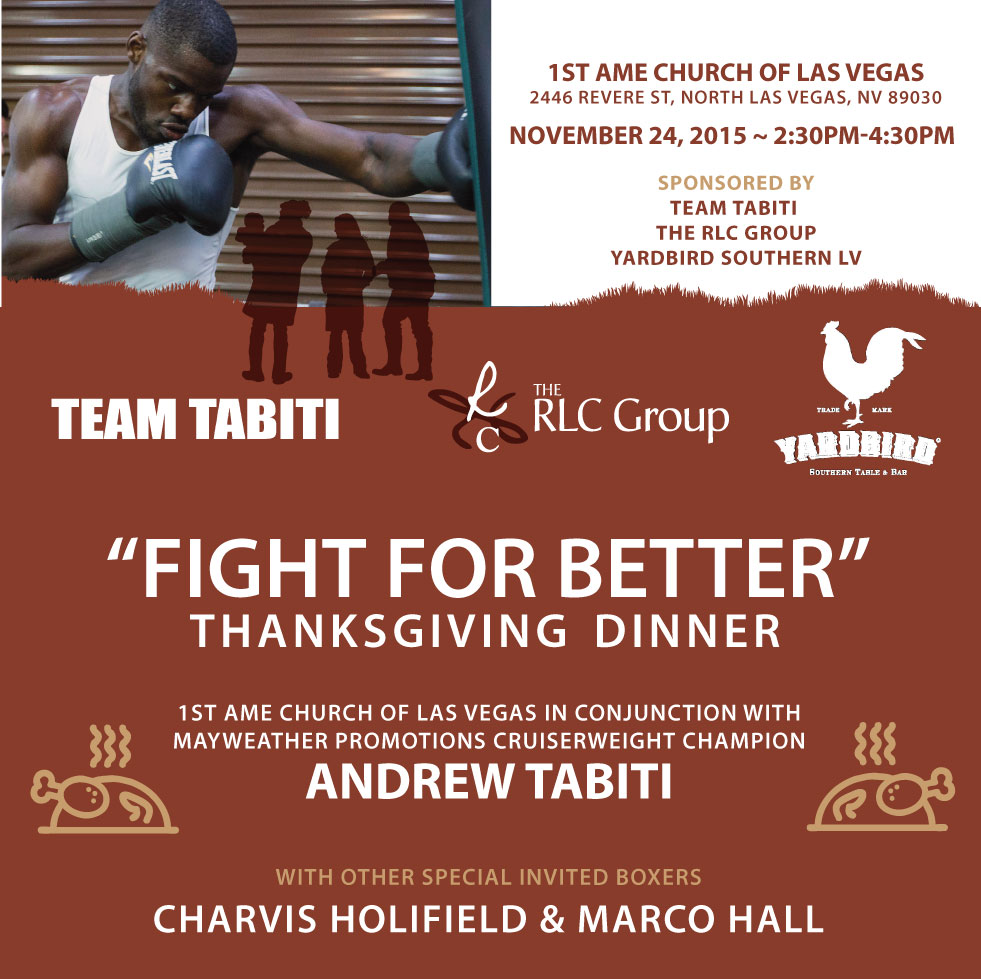 Boxer Andrew Tabiti Hosts "Fight for Better"