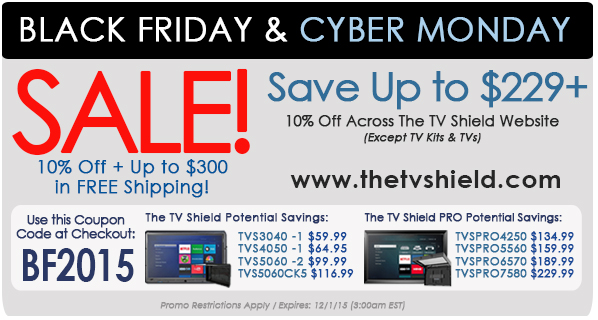 Save Big on The TV Shield Website this Holiday Season