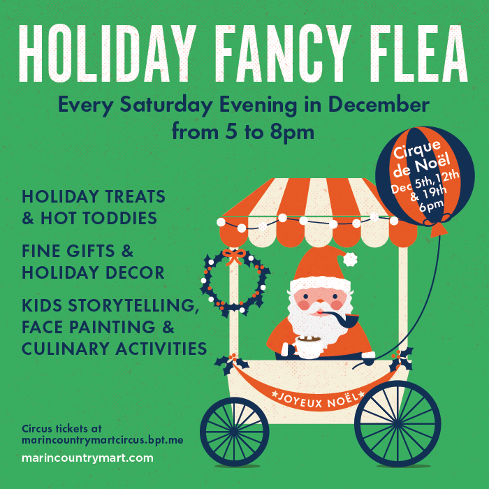 The Holiday Fancy Flea at Marin Country Mart