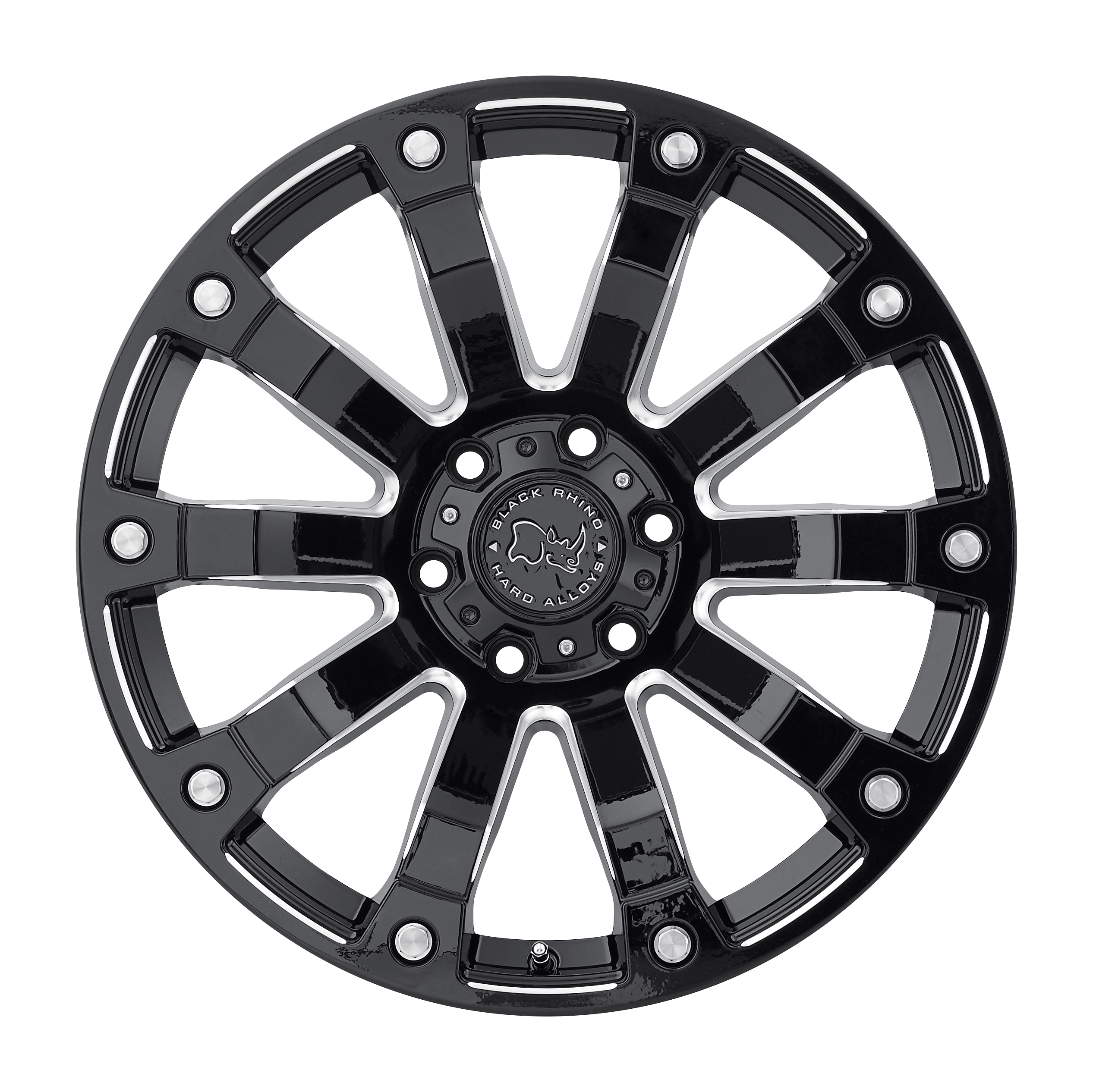 Black Rhino Wheels- Selkirk wheels in Gloss Black with Milled Spokes