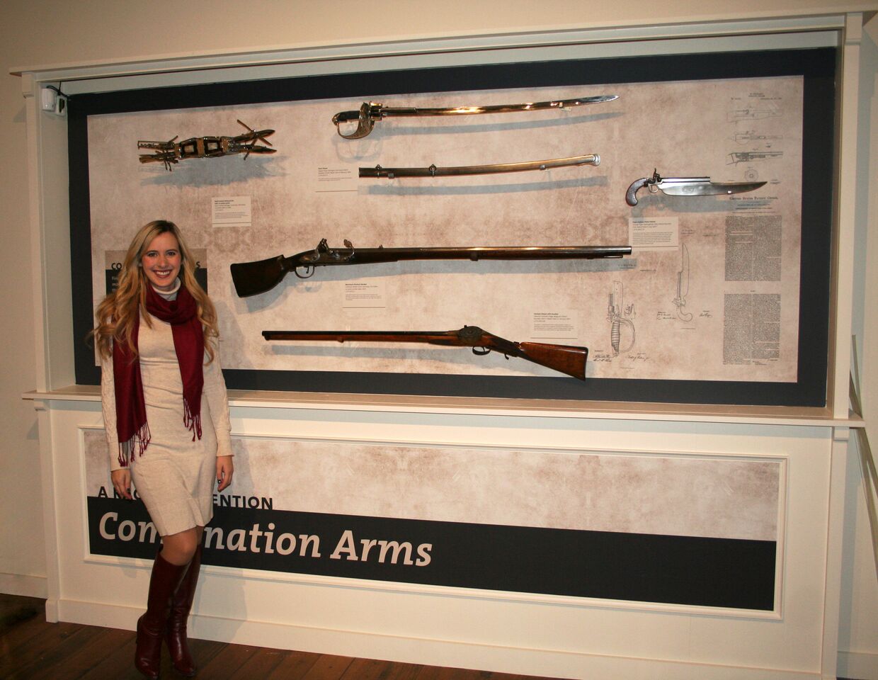 Cody Firearms Museum Curator Ashley Hlebinsky in the Smithsonian firearms e...