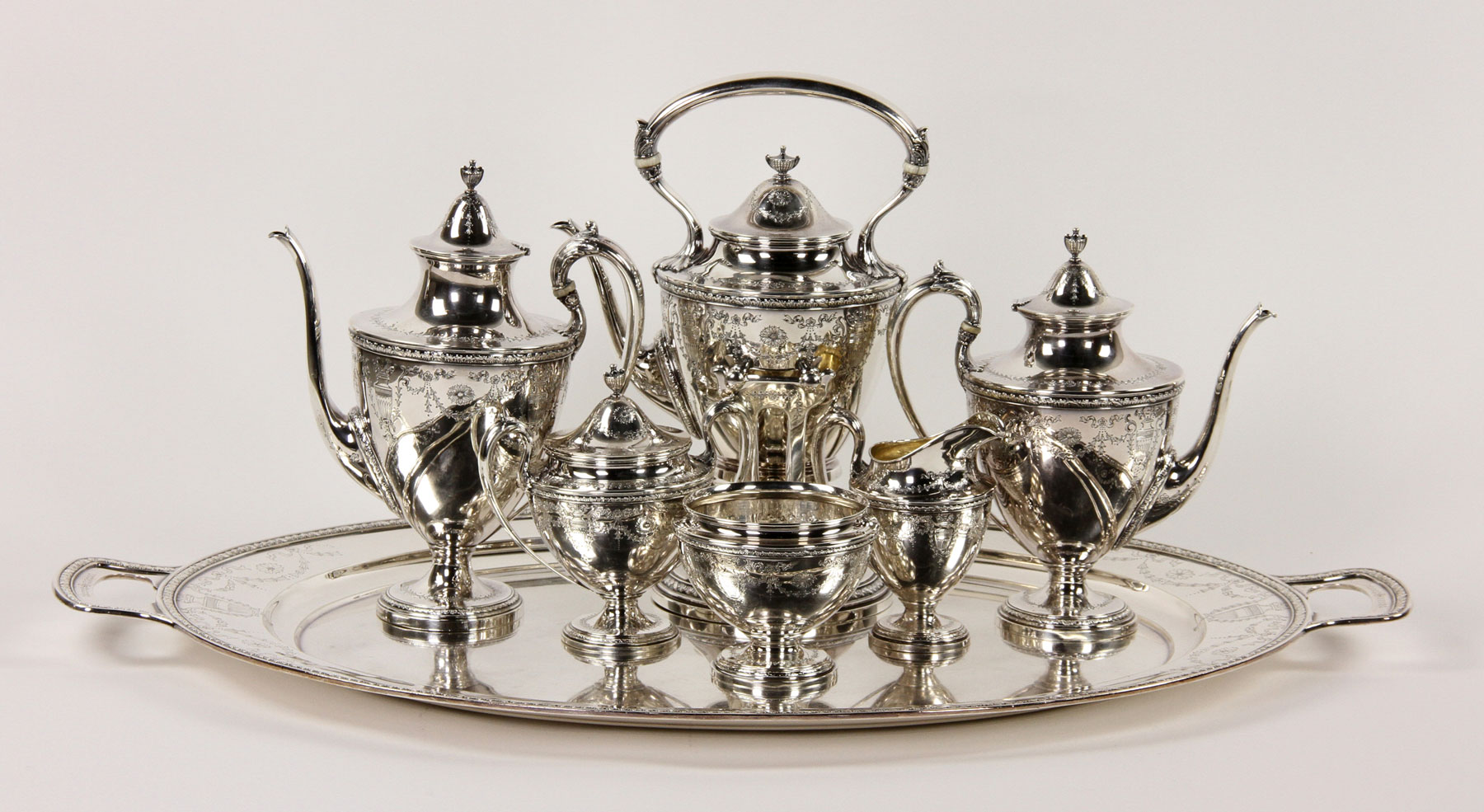 Whiting Sterling Silver Tea Set