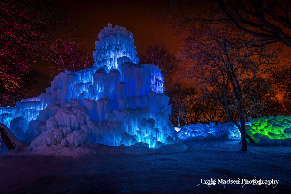 The Eden Prairie, Minnesota Ice Castle