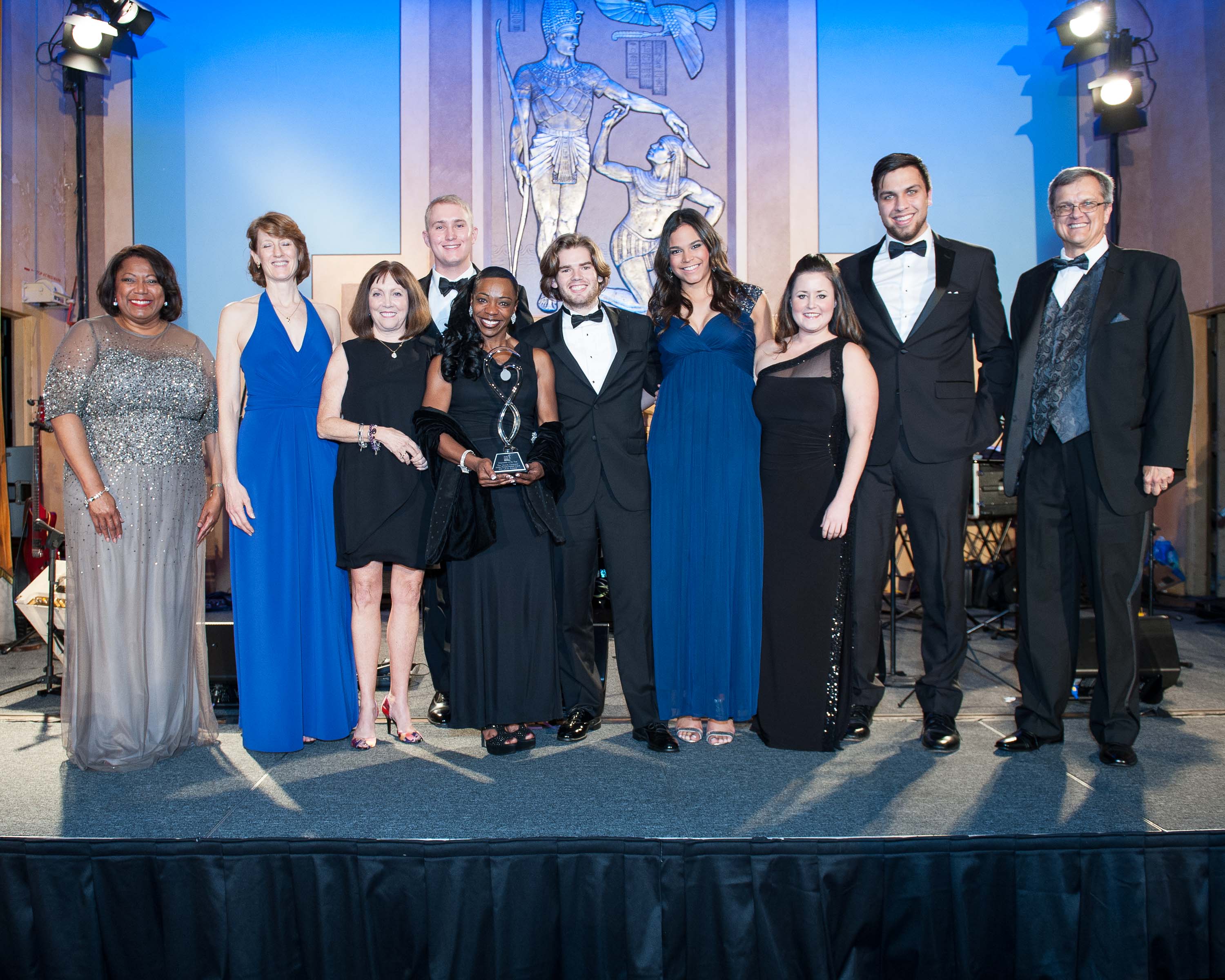 (Center) Dwan Armstrong of Clorox Company Accepts GWBC 2015 Corporation of the Year Award
