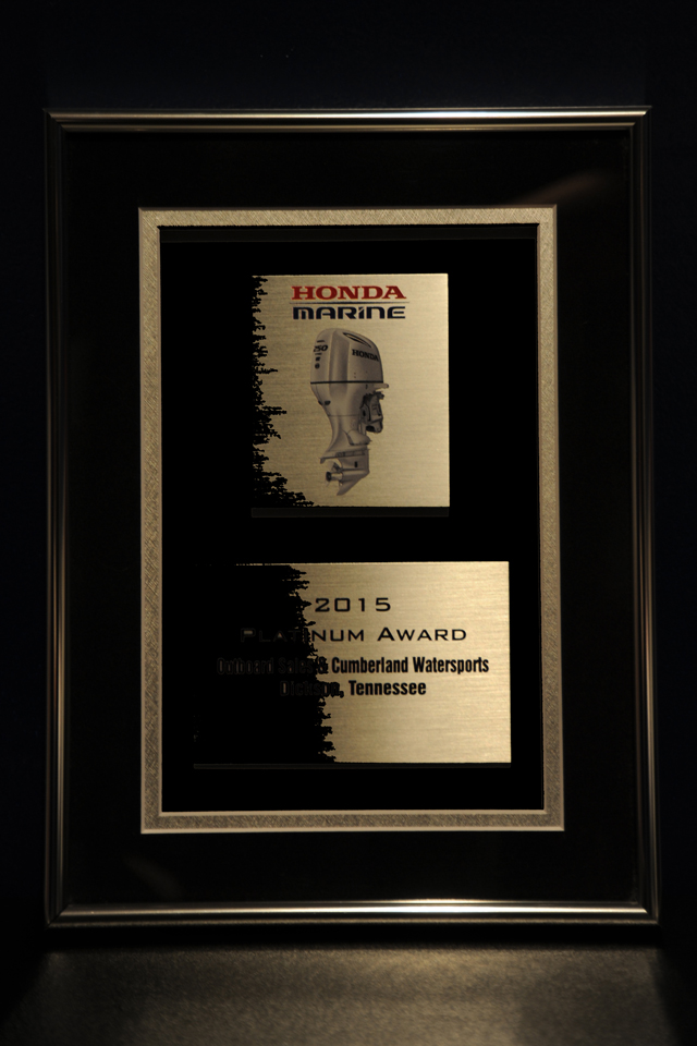 2015 Honda Marine Platinum Award