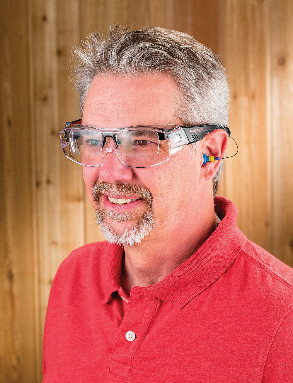 Sound Shield Safety Glasses are also available in a "fit over" design to be worn over eyeglasses.