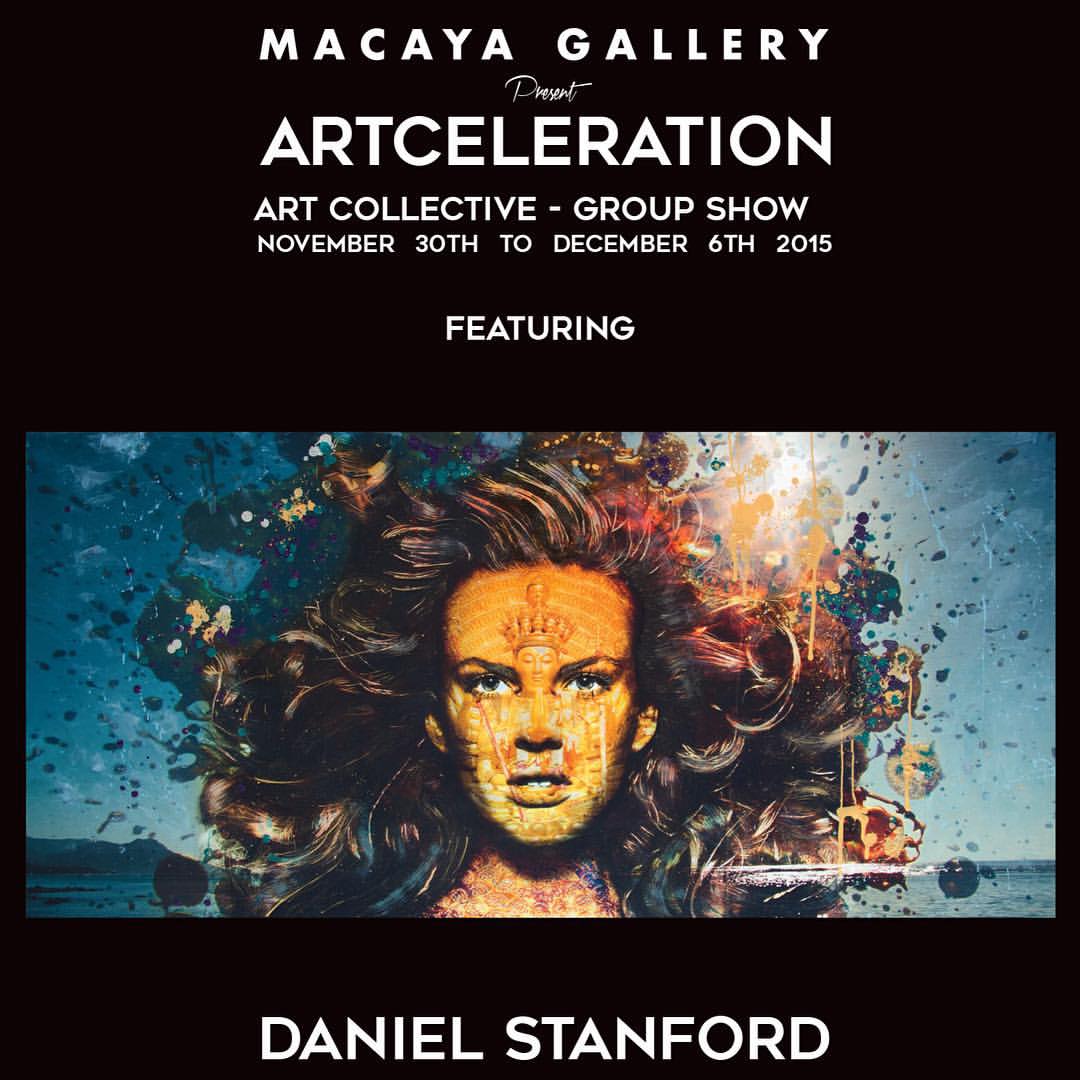Daniel Stanford, one of Canada’s rising contemporary artists, revealed his latest work at the highly-anticipated “Artceleration” special presentation at the Macaya Gallery in Miami Beach