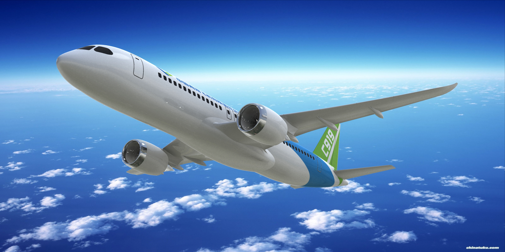 The Commercial Aircraft Corporation of China, Ltd. (COMAC) has selected GORE™ SKYFLEX™ Aerospace Materials (tapes and gaskets) for use in its first large commercial aircraft, the C919. Photo: COMAC
