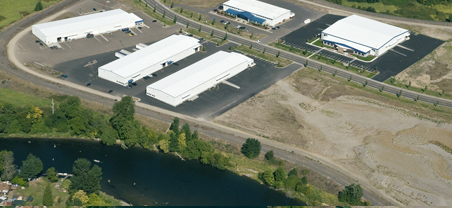 Port of Kalama industrial buildings for warehousing, manufacturing, distribution.