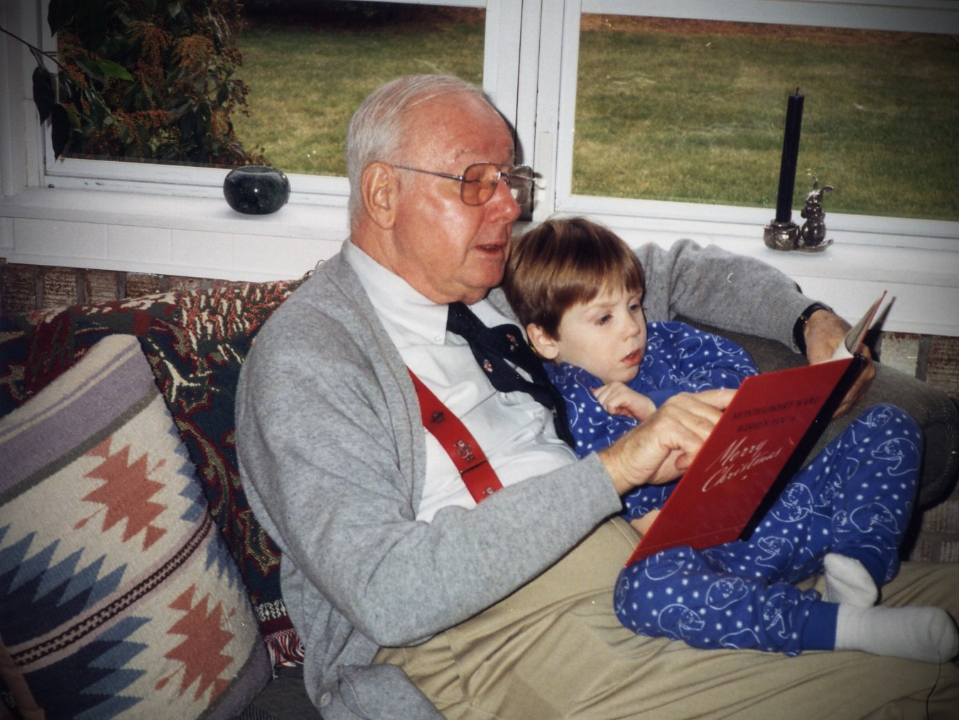 This picture of Walt's father reading to his son inspired LuvYa Reader