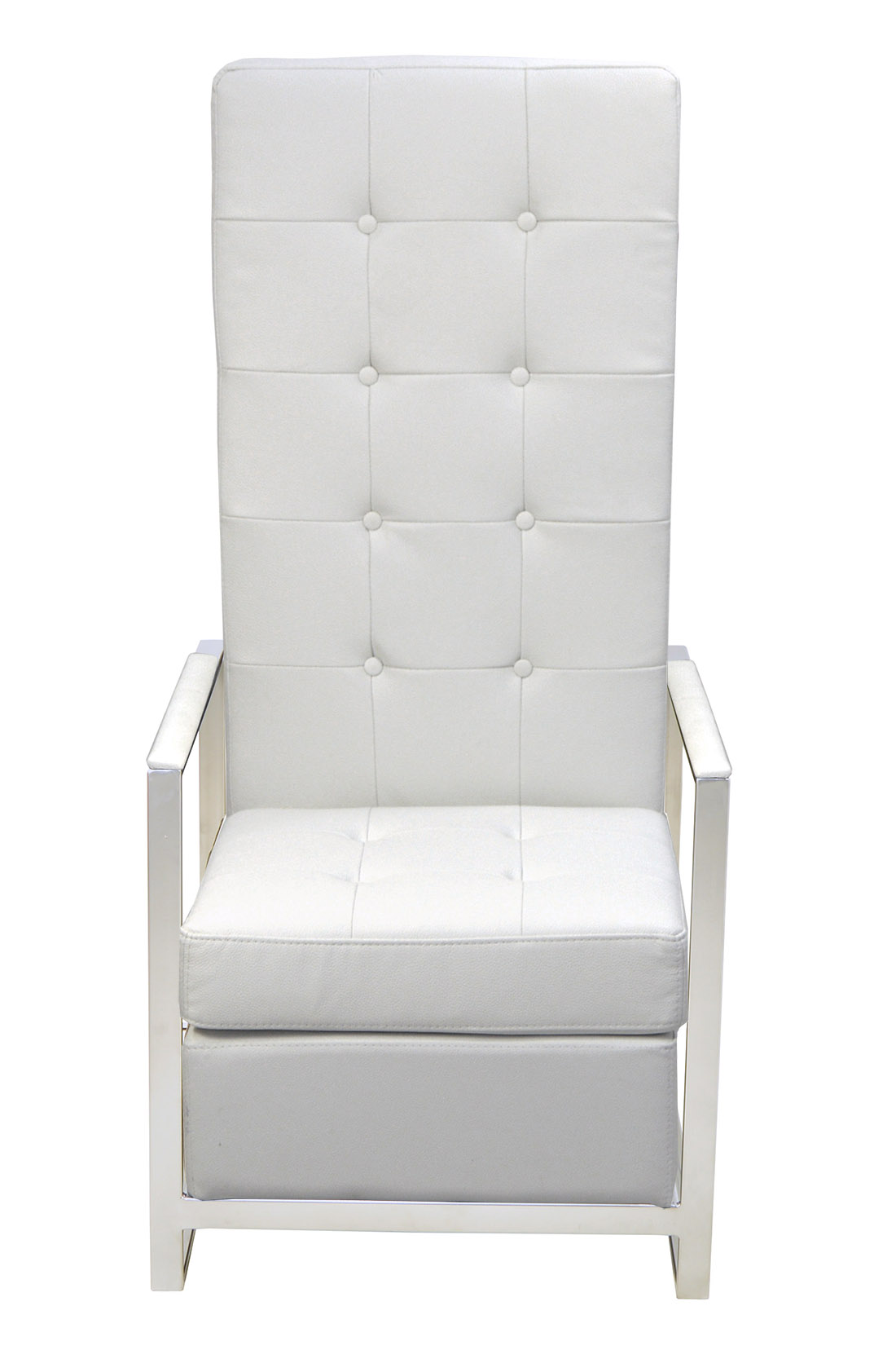Sabrina White Arm Chair