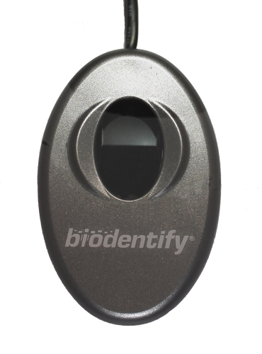 Biodentify biometric authentication using a fingerprint.