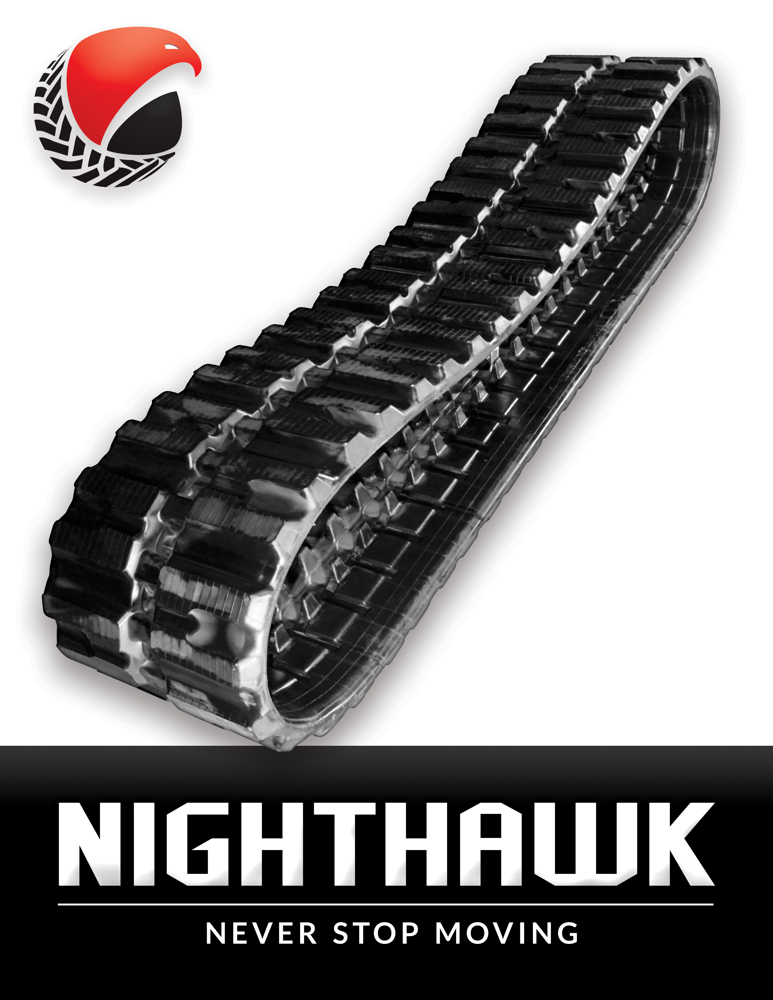 Nighthawk Dura-Core C Pattern Rubber Track