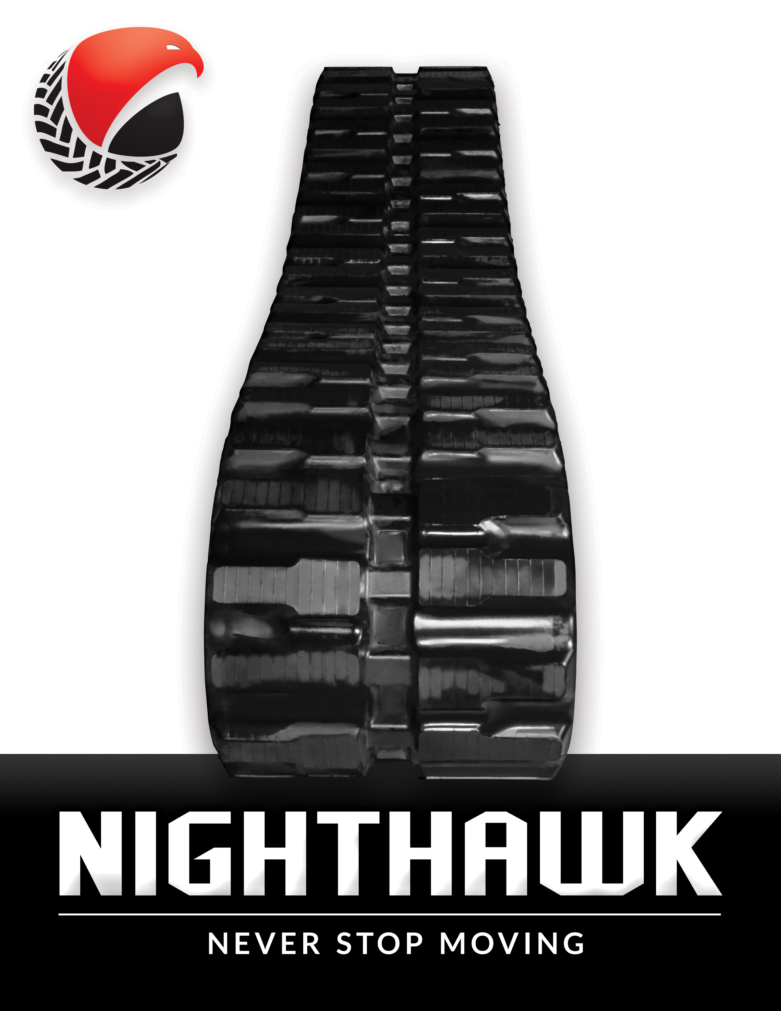 Nighthawk Dura-Core T Pattern Rubber Track