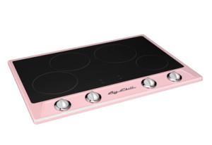 Big Chill Retro Induction Cooktop in Pink Lemonade