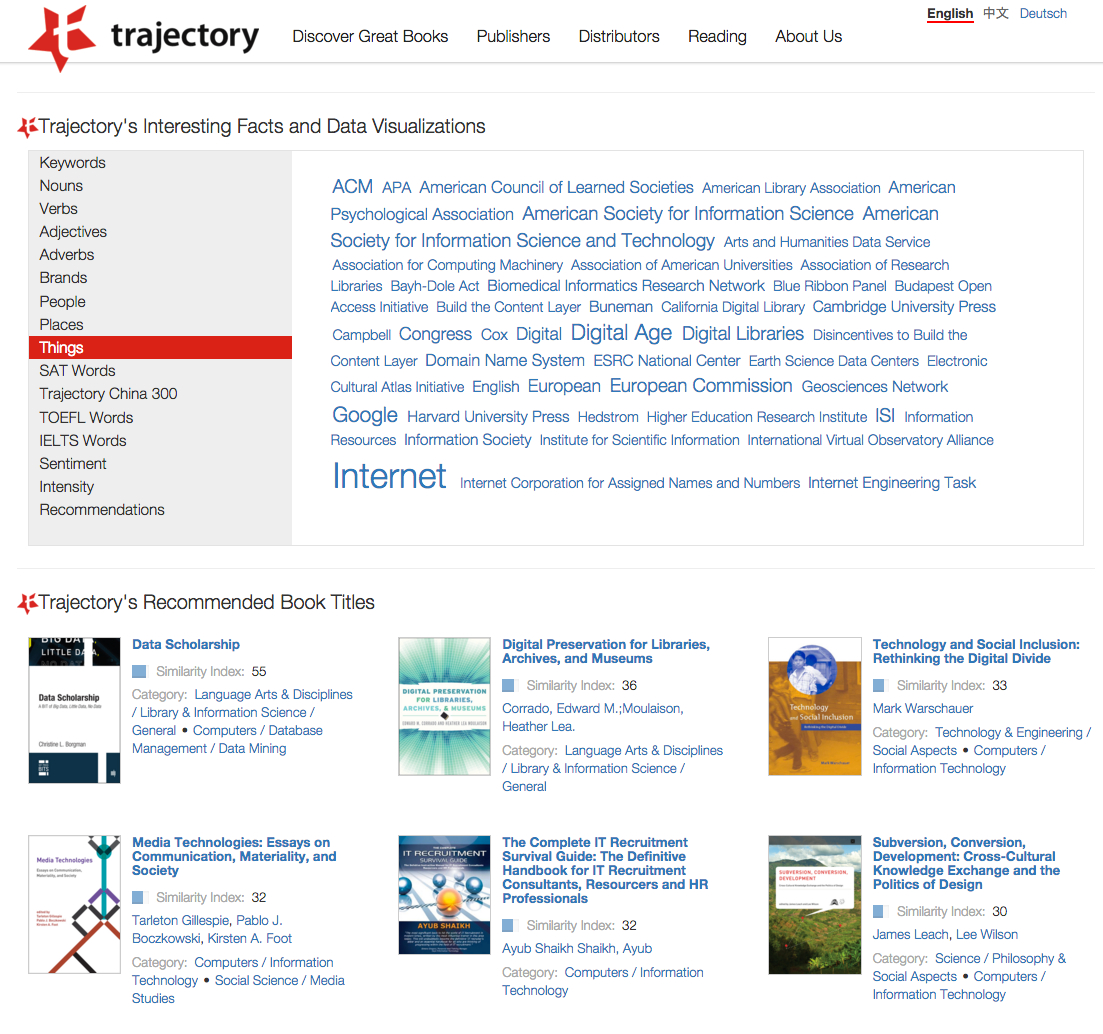 Trajectory Enriched Metadata and Discovery Solutions