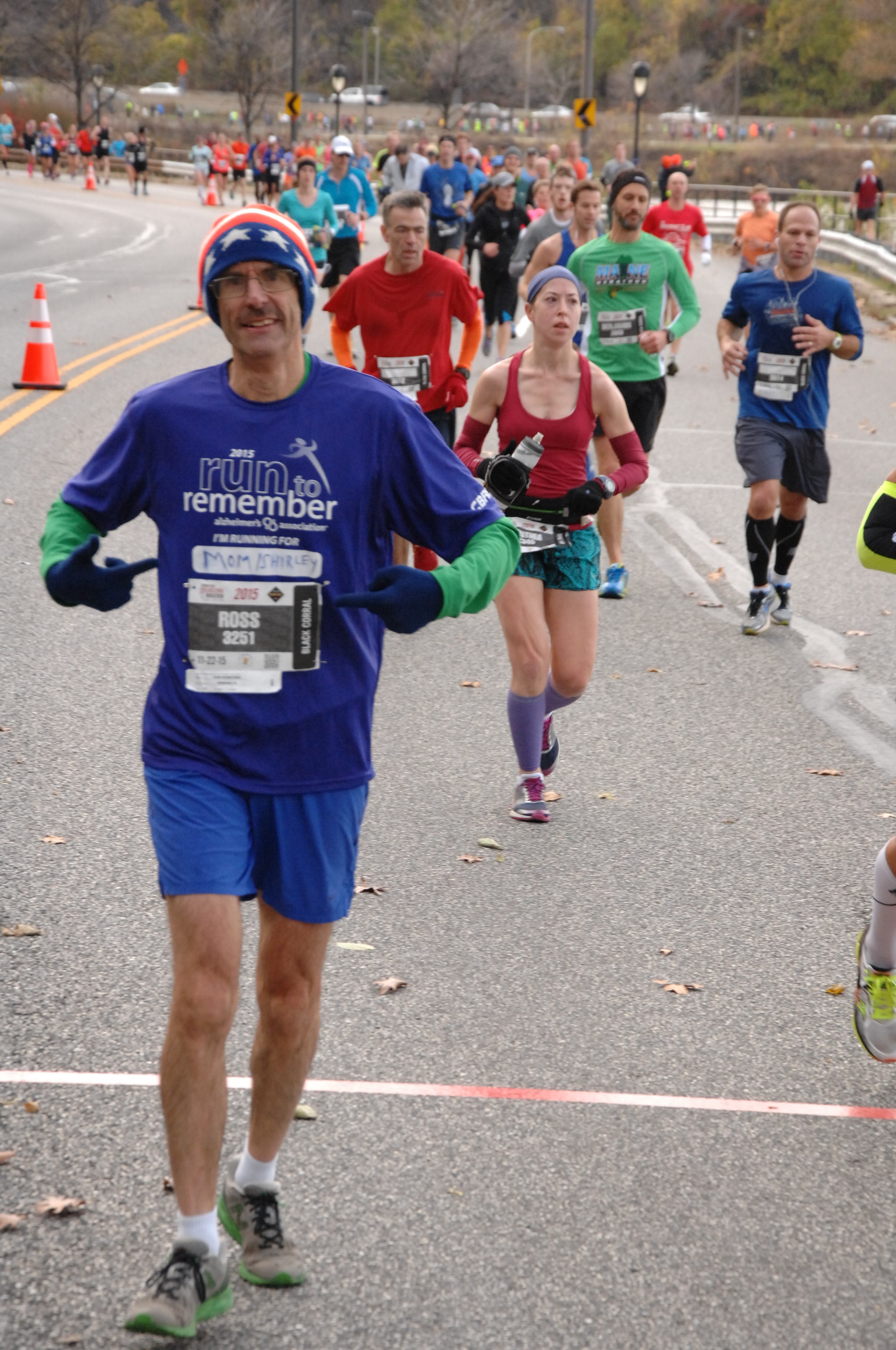 Ross Schriftman ran in memory of his mother Shirley.