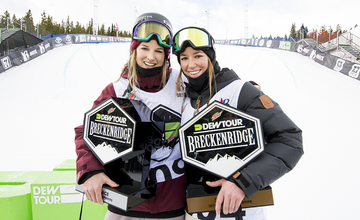 Monster Energy's Cassie Sharpe and Brita Sigourney