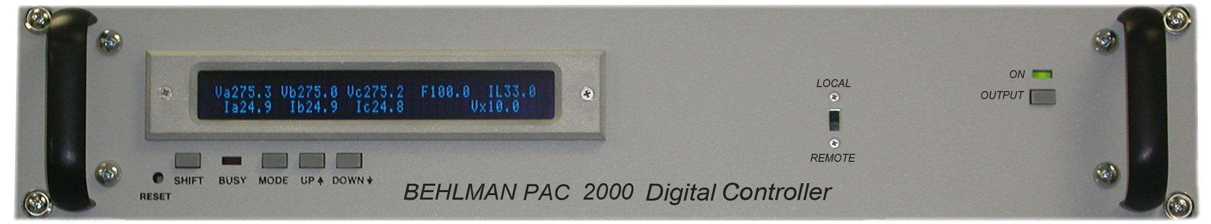Behlman PAC2000: Microprocessor Controller with measurement capability.