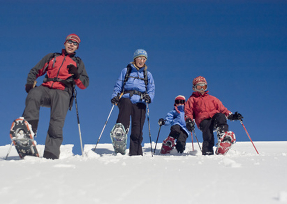 Complimentary snowshoes for guests are just one of an array of unique – and free – amenities for families staying at Colorado’s Antlers at Vail hotel. (Photo credit: ARochau)