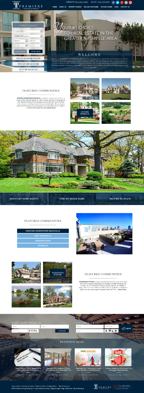 Premiere Properties Group Website