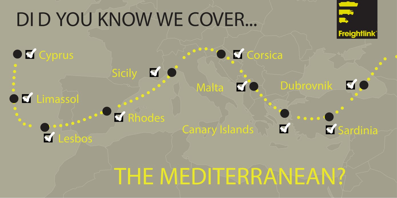 Did you know we offer routes for Freight ferry operators across the Mediterranean.