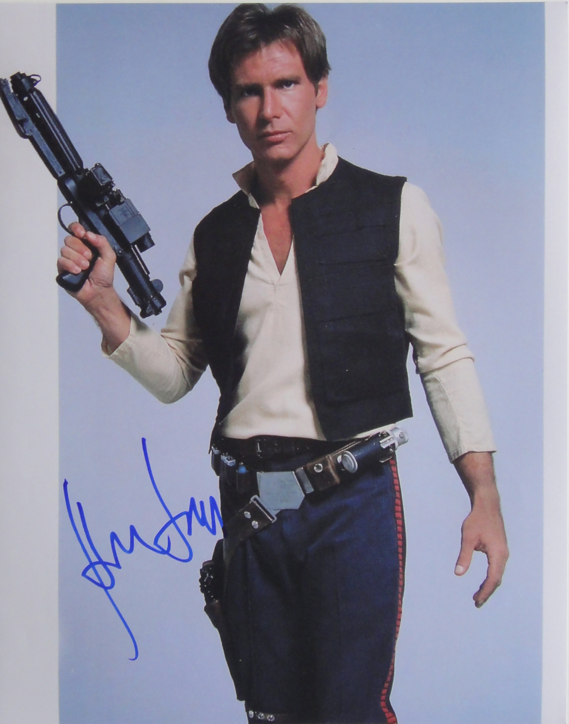 An example of an authentic autograph of actor Harrison Ford.  Photo credit: PSA/DNA Authentication Services.