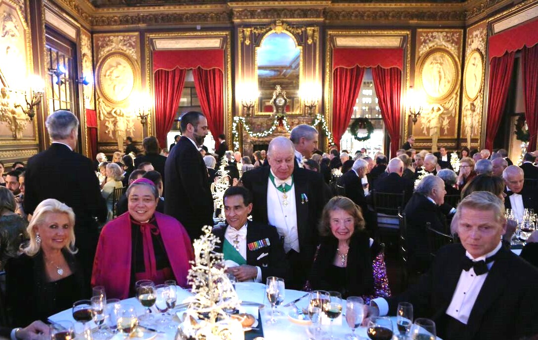 Mrs. Christina Rose, His Excellency Archbishop Bernardito Auza,  Knight Grand Cross Carl J. Morelli, Esq., Commander George C. White, Mrs. Helen Fioratti, Mr. Bjorn Bjornsson.