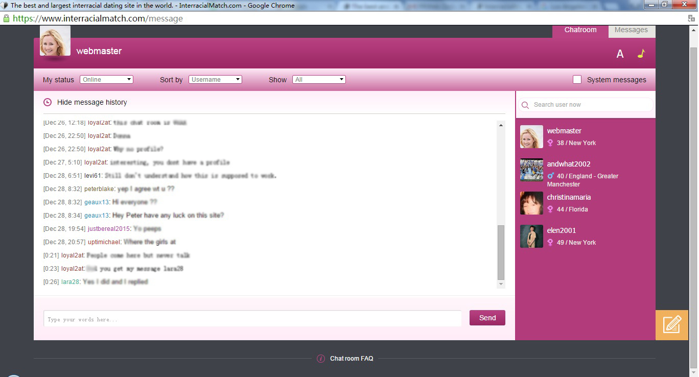 dating chat room on mirc