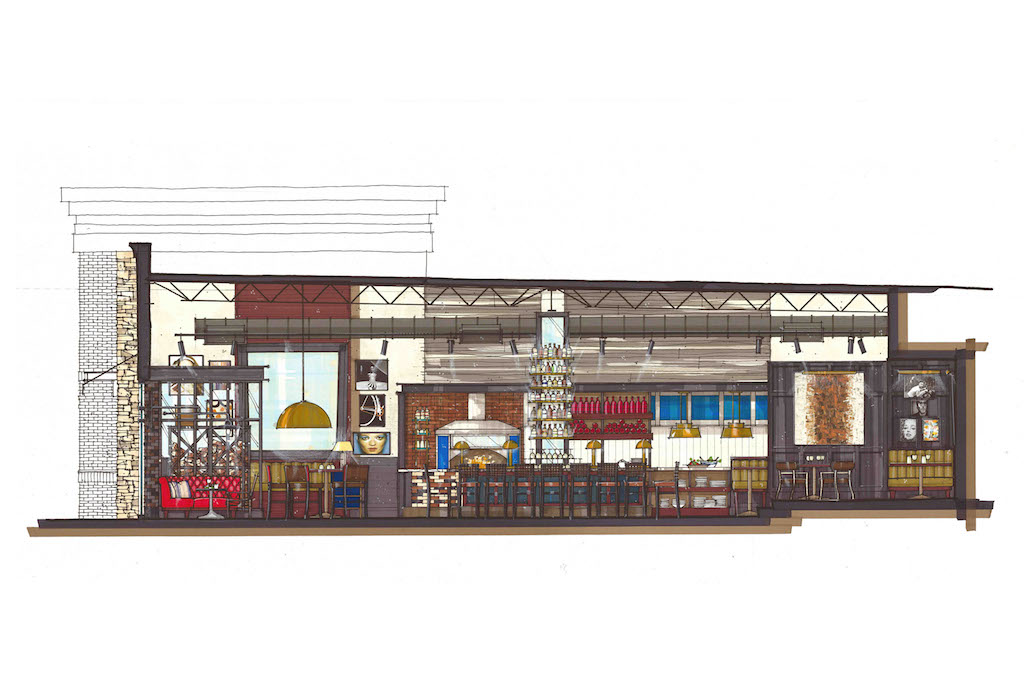 Interior Design of the newest Burtons Grill and Bar (Alexandria, VA)