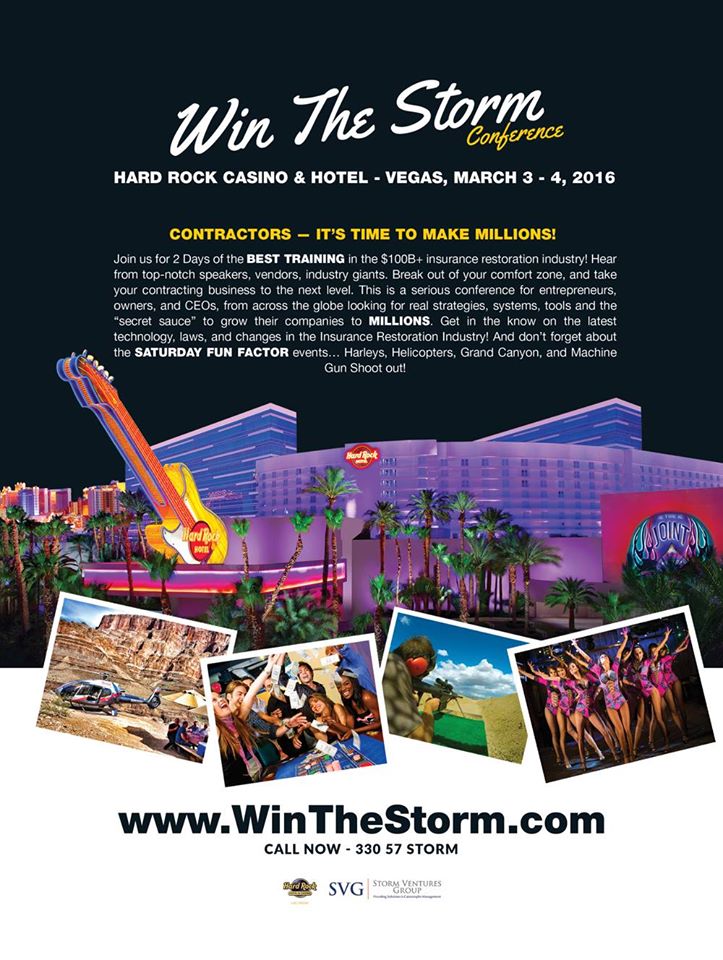 Win the Storm Conference March 3-4, 2016 Las Vegas www.WinTheStorm.com