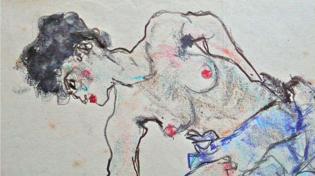 Untitled Study of a Kneeling Female Nude