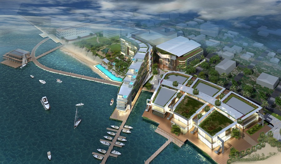 The Pointe - 910,000 square-foot mixed-use project with residences, hotel, retail, entertainment, office space, restaurants, marina and parking. Visit website at www.thepointenassau.com