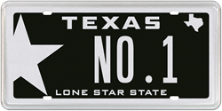 Lone Star Black is Texas’ Number 1 Specialty License Plate in 2015!