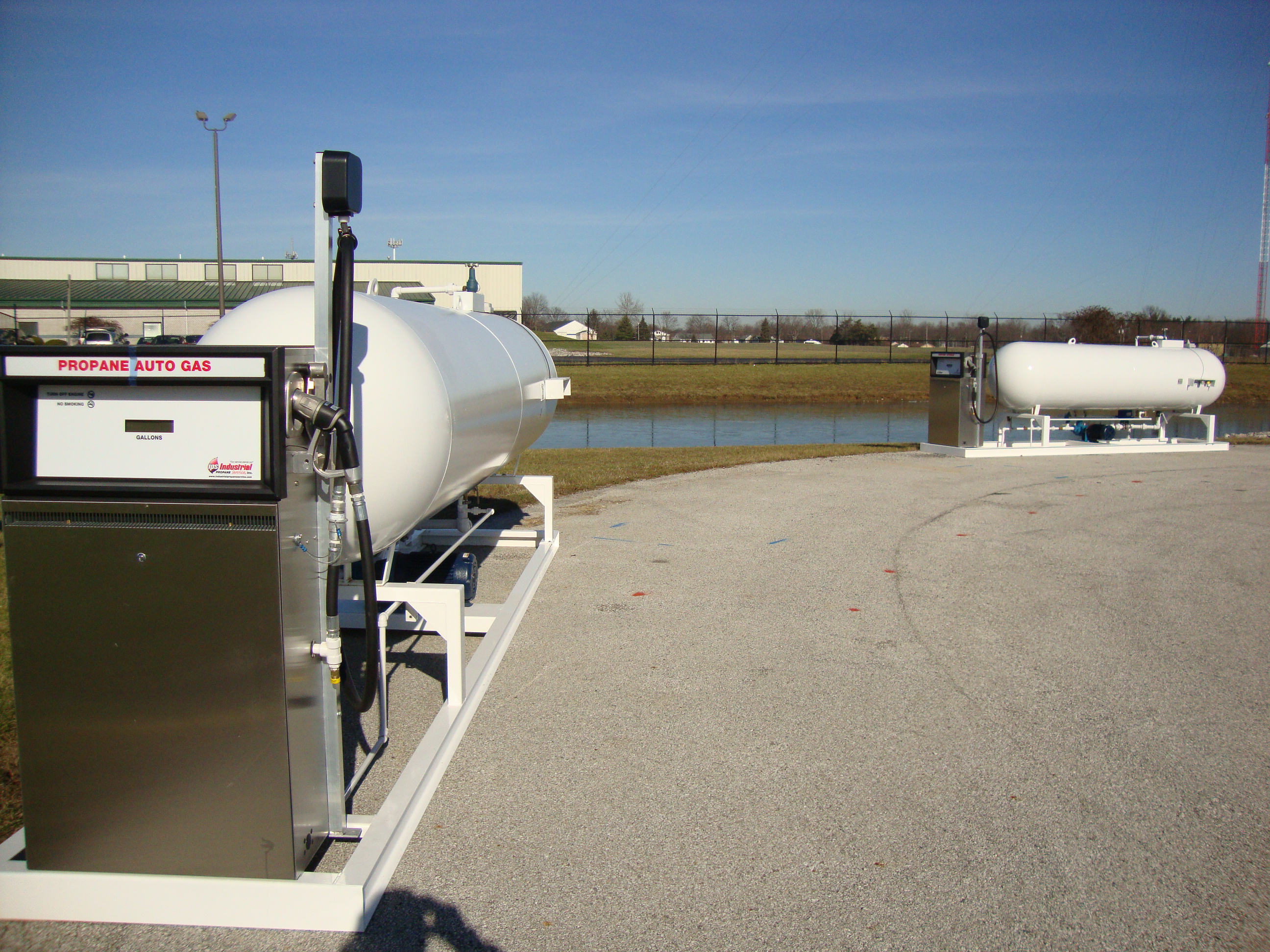 One of M.S.D. Warren Township's two onsite propane autogas fueling stations.