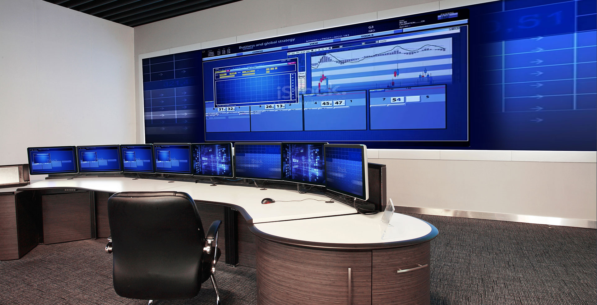 200 Inch TTV Video Wall for control room