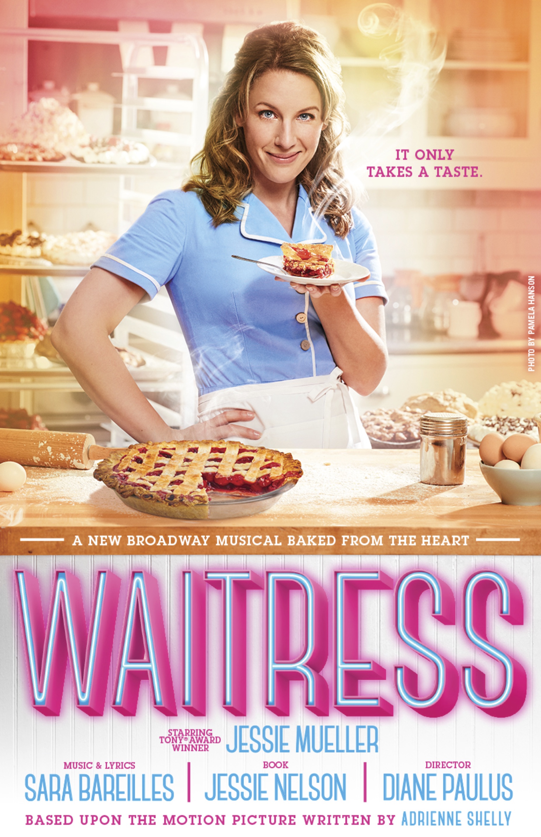 Waitress premieres at Brooks Atkinson Theatre in New York City on April 24, 2016.