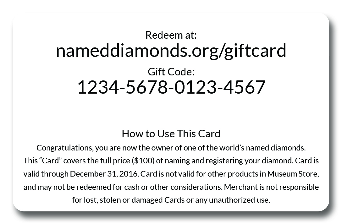 MoND Gift Card Details