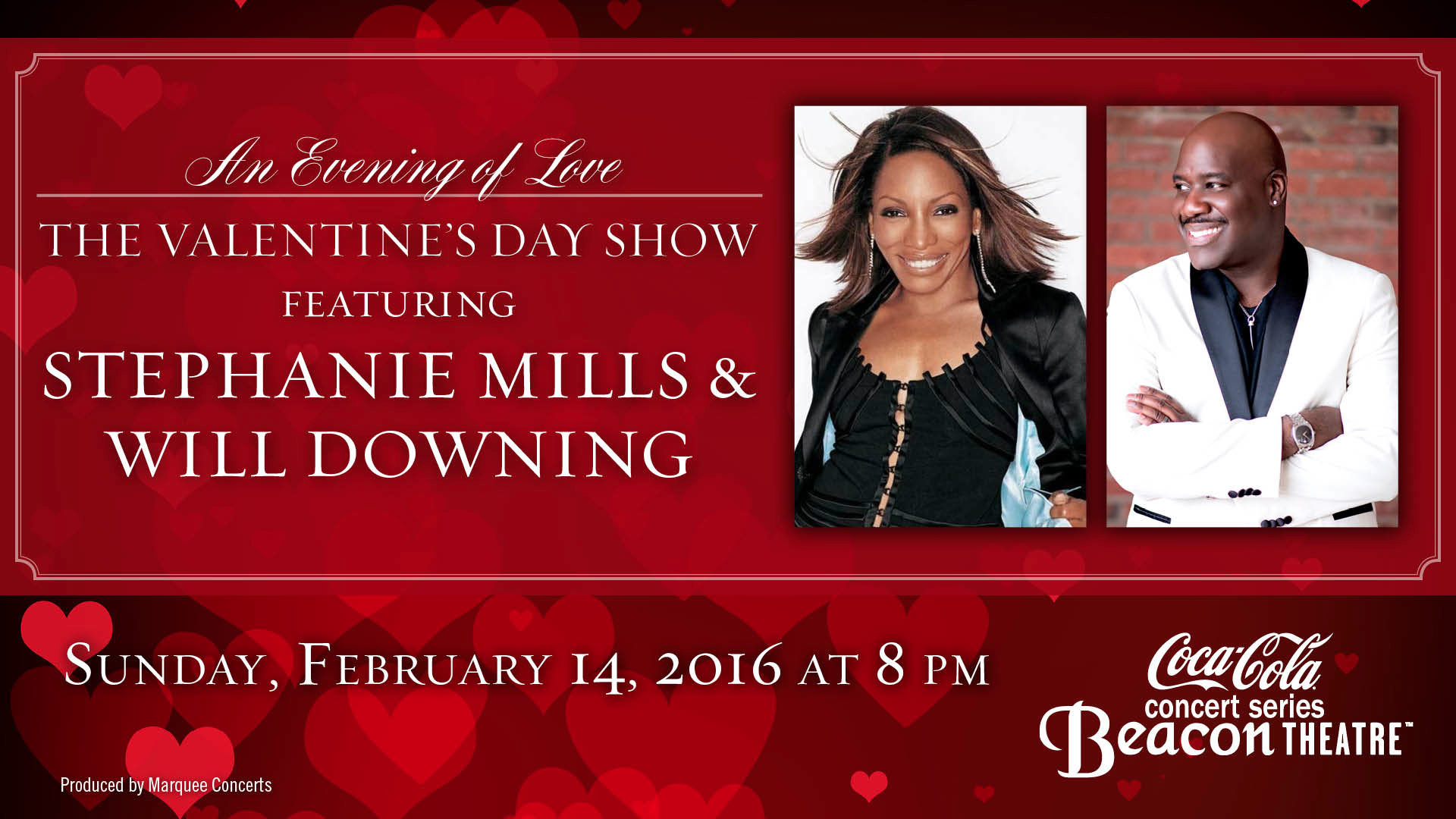 Stephanie Mills & Will Dowining appear in An Evening of Love: The Valentine's Day Show at the Beacon Theatre in Manhattan.