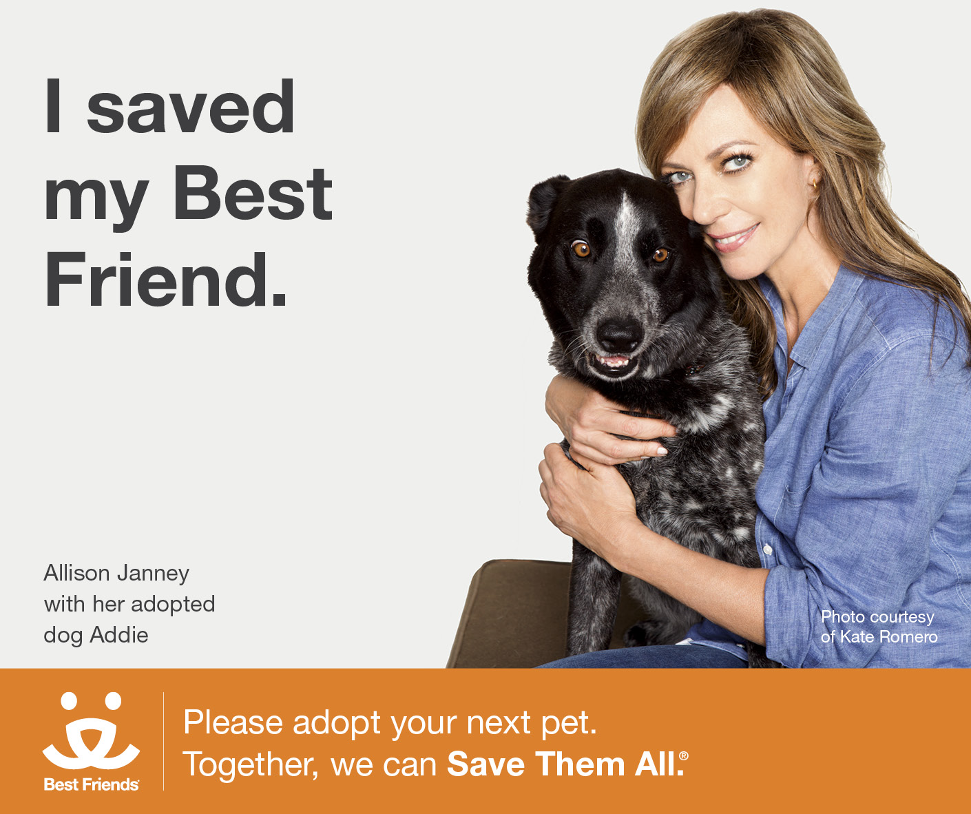 Allison Janney Joins Best Friends Animal Society's "I Saved My Best Friend" Campaign