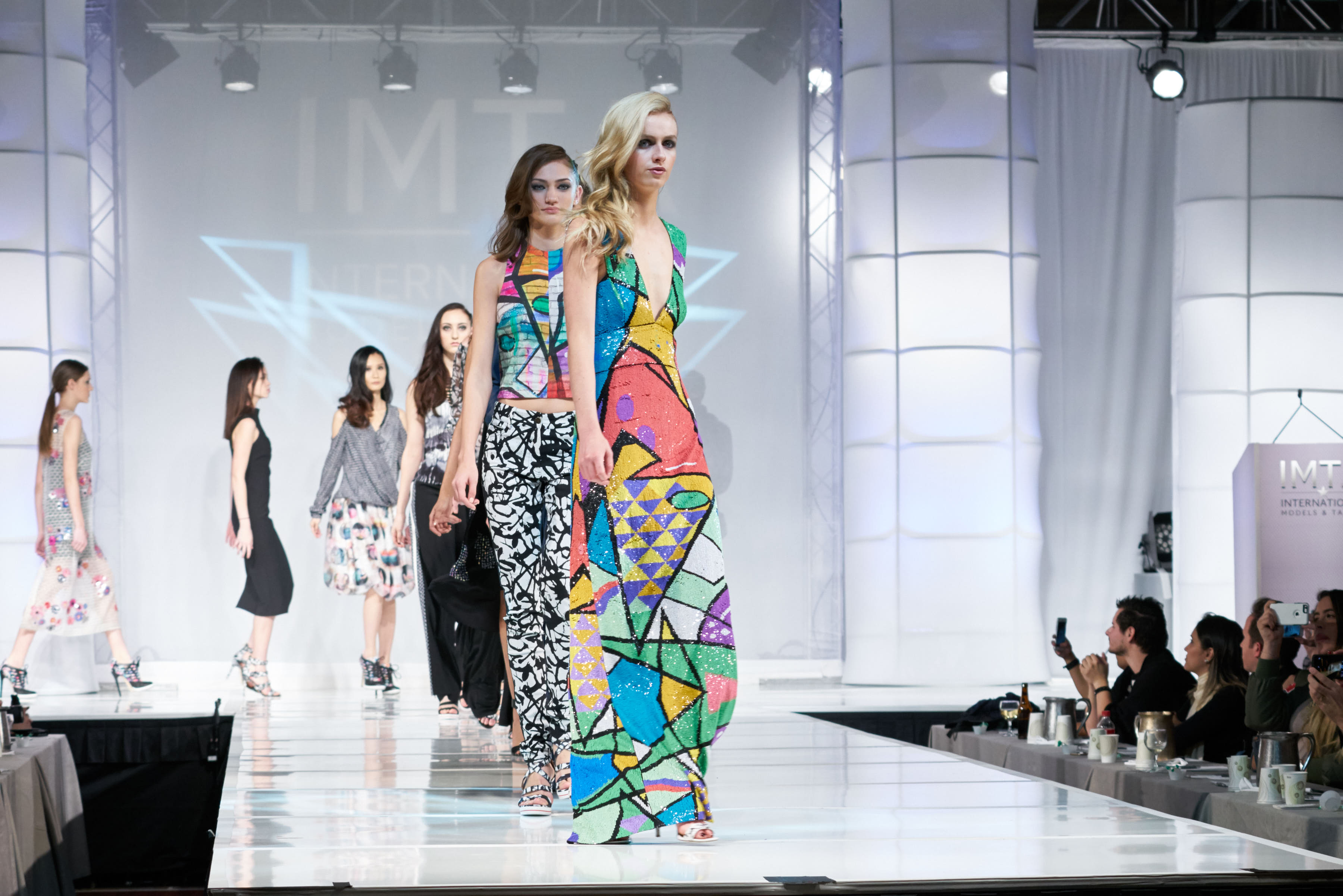 IMTA Contestants walk in the designer fashion show produced by Curtis Davis