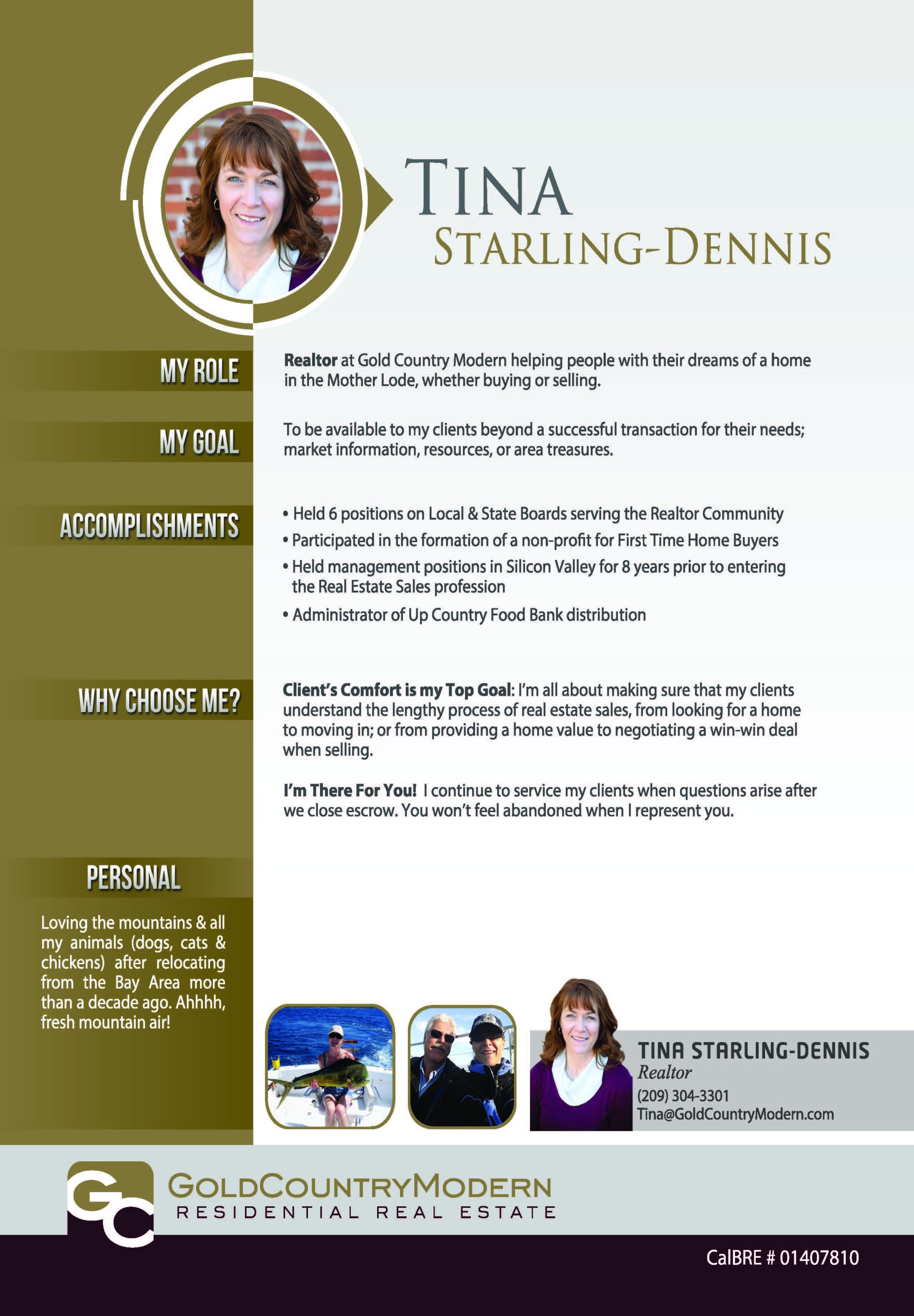 Tina Starling-Dennis Realtor - Gold Country Modern